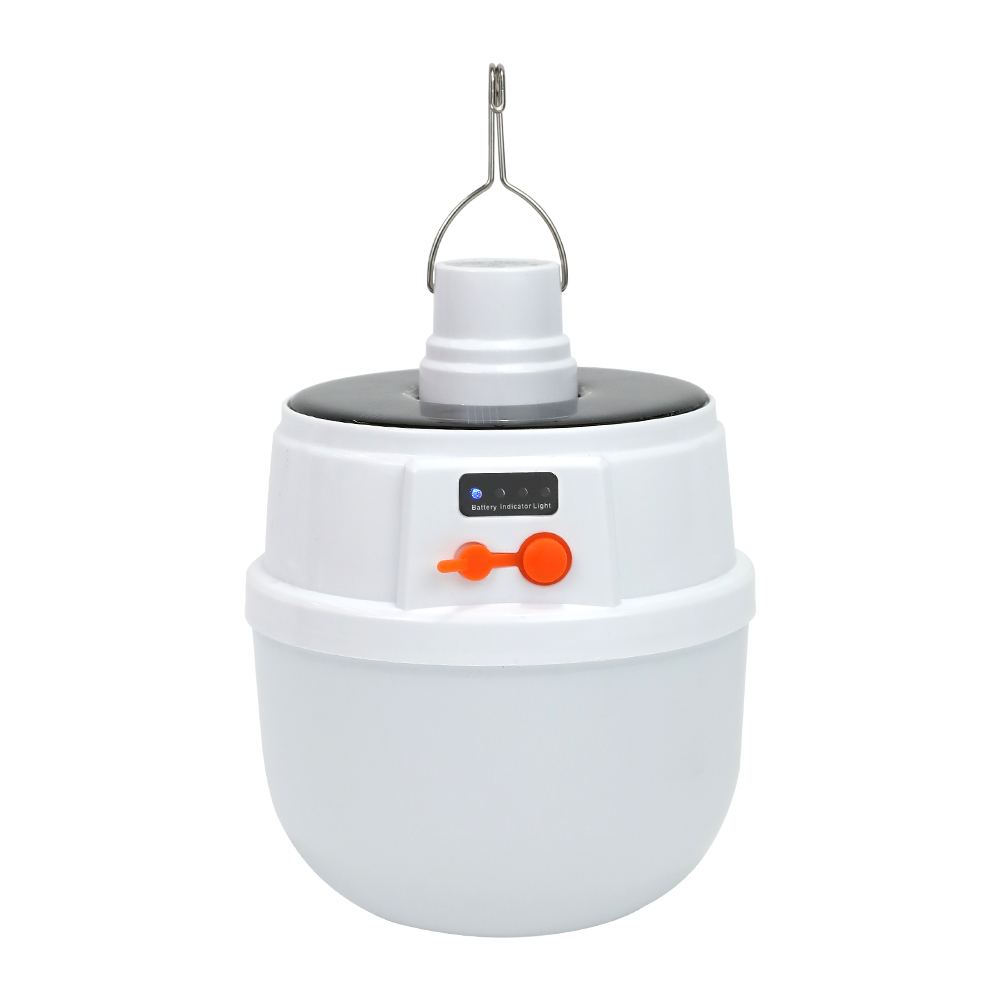 Hot Sales LED Solar Bulbs Light Night Market Station Outdoor Rechargeable Blackout Emergency Camp Lamp