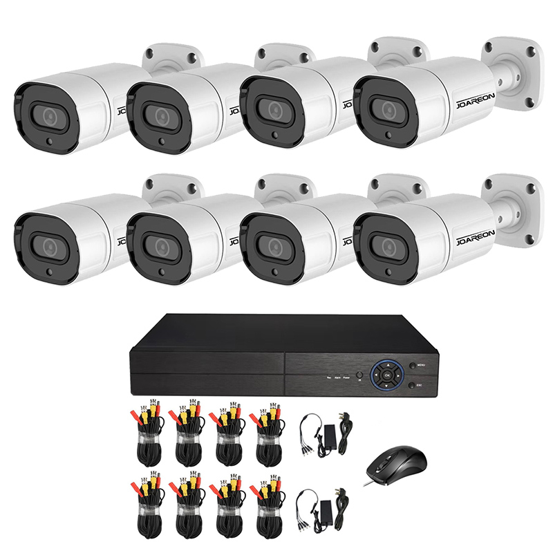 8 каналов Full HD наружная Водонепроницаемая цилиндрическая камера DVR комплект для домашней системы видеонаблюдения CCTV комплект камер