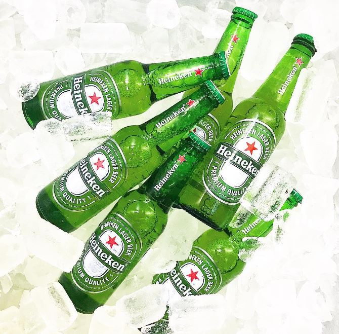 Лучшее большее пиво Heinekens 330 мл X 24 бутылки
