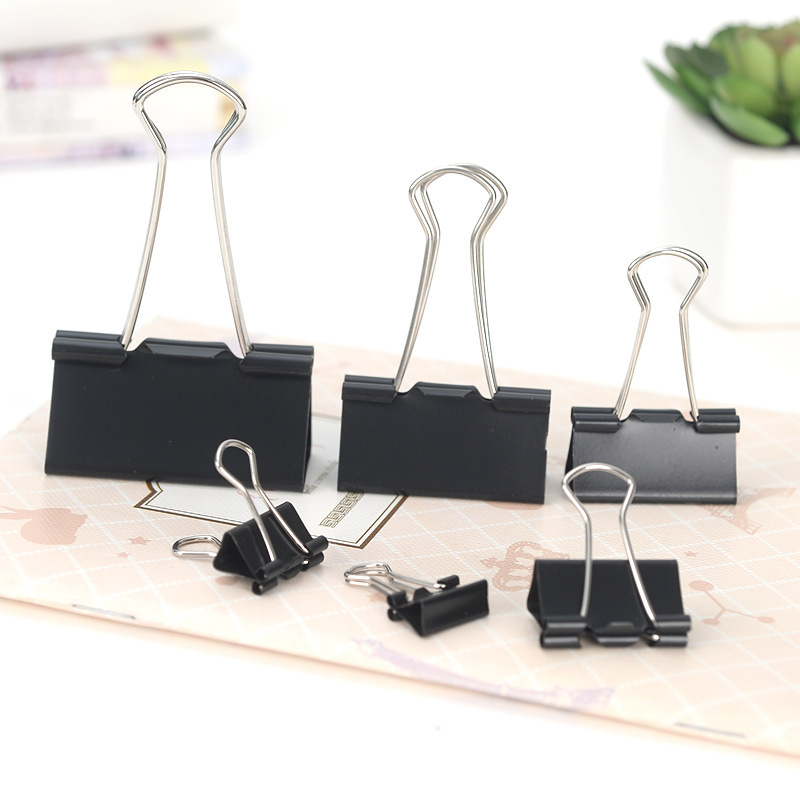 Colorful Binder Clips Paper Clamps Assorted Sizes Office Supplies, Paper Clips for Office, School, Home, Creative Projects