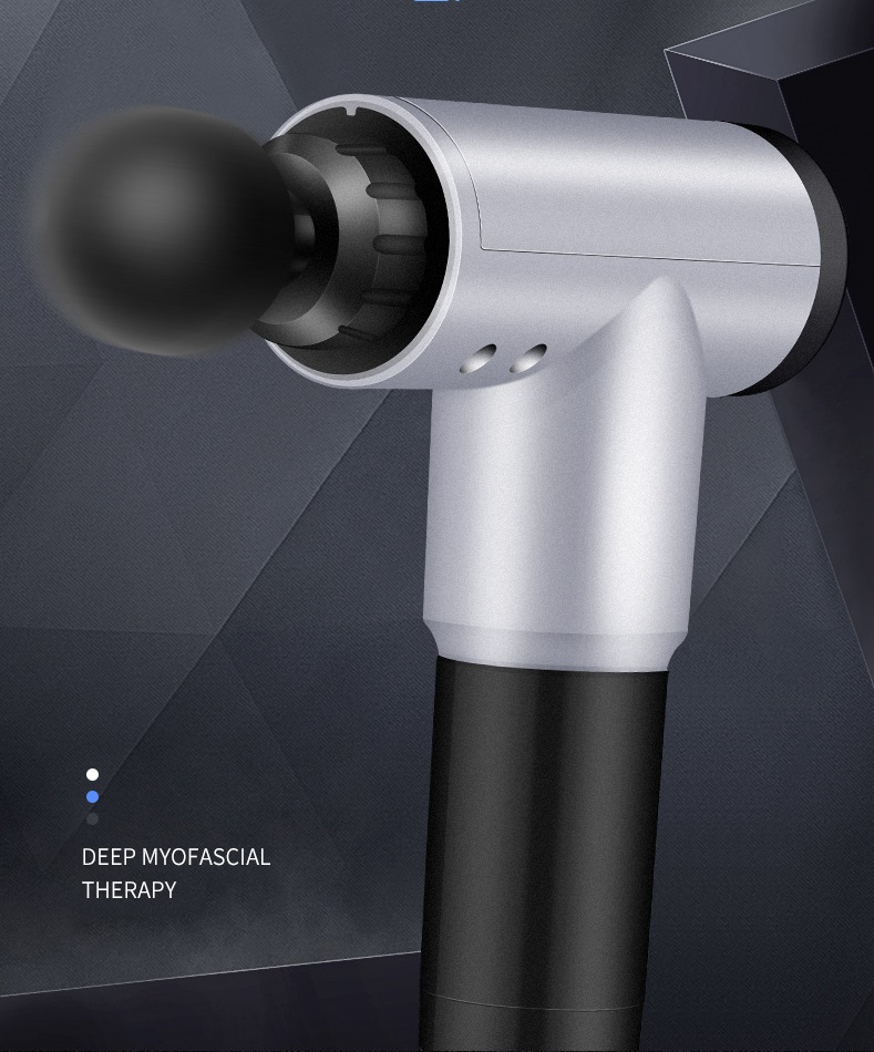 Portable Cordless Quiet Deep Muscle Tissue Percussion Vibration 6 Speed Choice Massage Gun Dropshipping