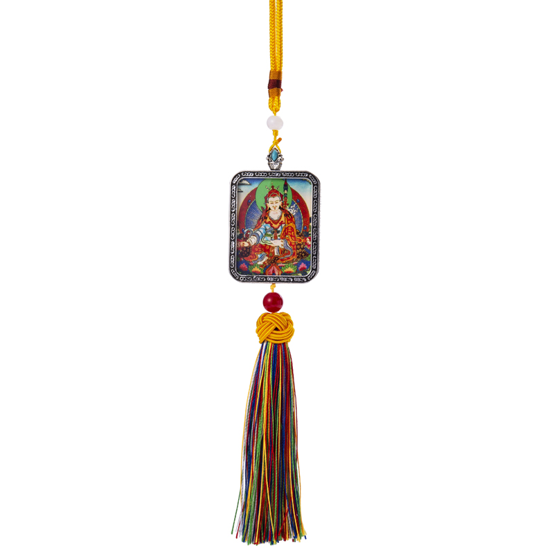 Tangka Gawu Box Patron Saint Retro Pendant Bright Gold Pendant Colorful Tassel Tibetan Ethnic Style Home ware Accessories