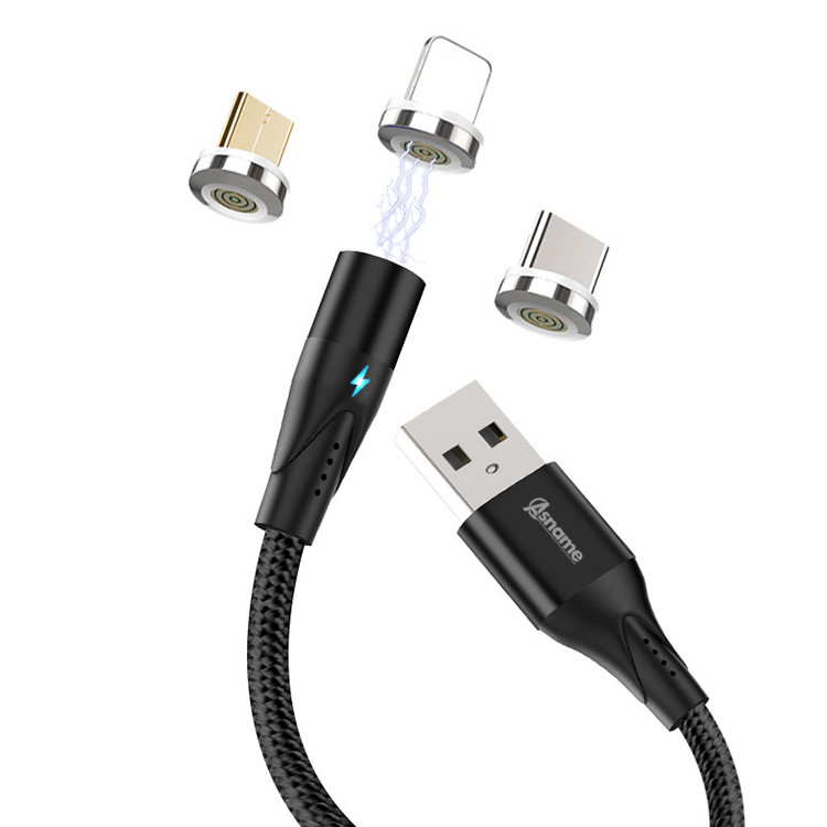 Высококачественный 1 м сотовый телефон 3 в 1 type-c Магнитный usb-кабель для быстрой зарядки