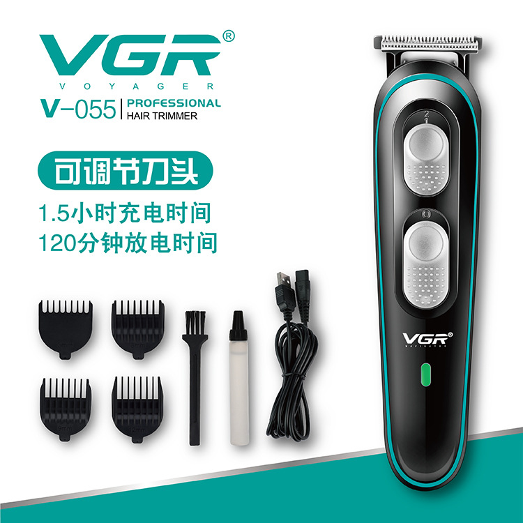 Машинка для стрижки волос с масляной головкой VGR055 с usb-зарядкой, импортные товары, машинка для стрижки волос