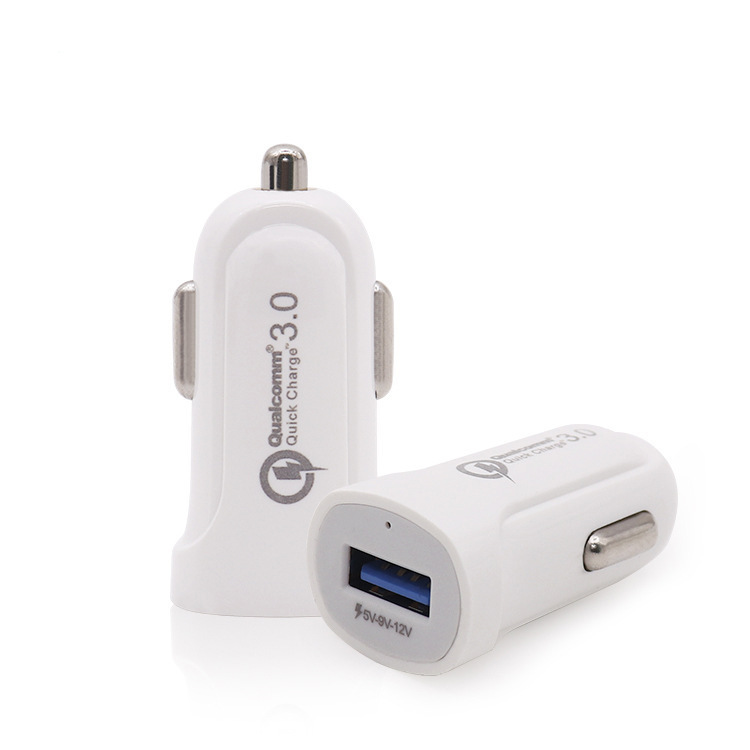 QC3.0 Быстрая зарядка мини один usb мобильный телефон автомобильное зарядное устройство usb адаптер