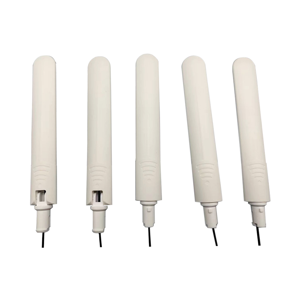 2.4G 7dBi white external antenna with 1.37 outgoing cable Ipex connector