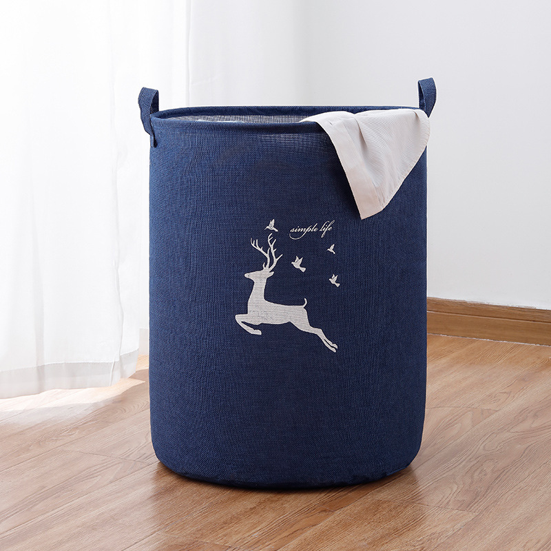 Special Recycled Oxford Foldable Handable Kraft Paper Collapsible Laundry Basket Waterproof Dirty Clothes Basket