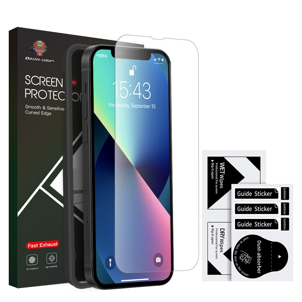 Free Sample Factory Wholesale OEM ODM HD 2.5D 9H Tempered Glass Screen Protector Amazon New Design for iphone 13 pro max