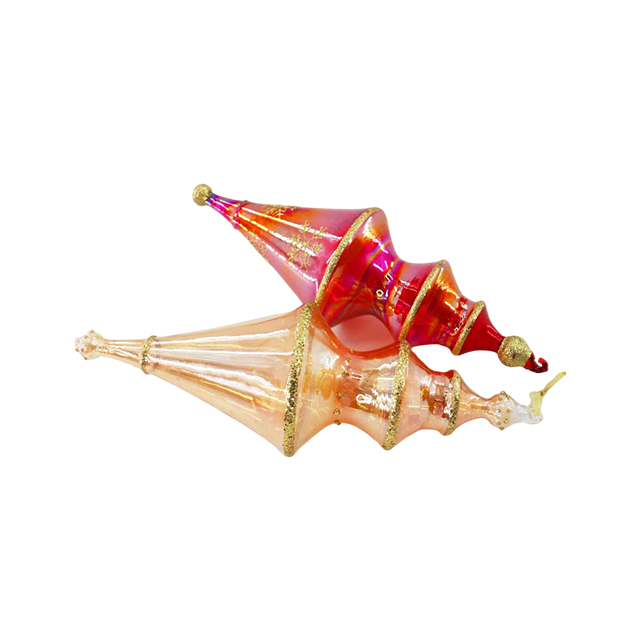 Custom High Quality Vintage Glass Icicle Ornament For Household Party Adornment