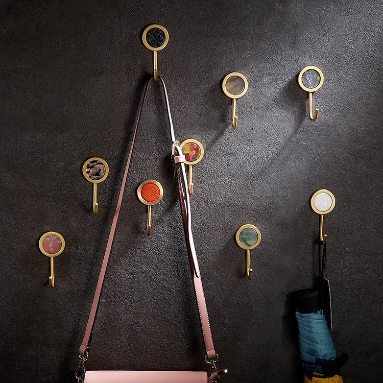 Wall Decorative Dot Multi Colors Wall hanger Hooks Coat Bags Hat Clothes Wall Hanging Hooks