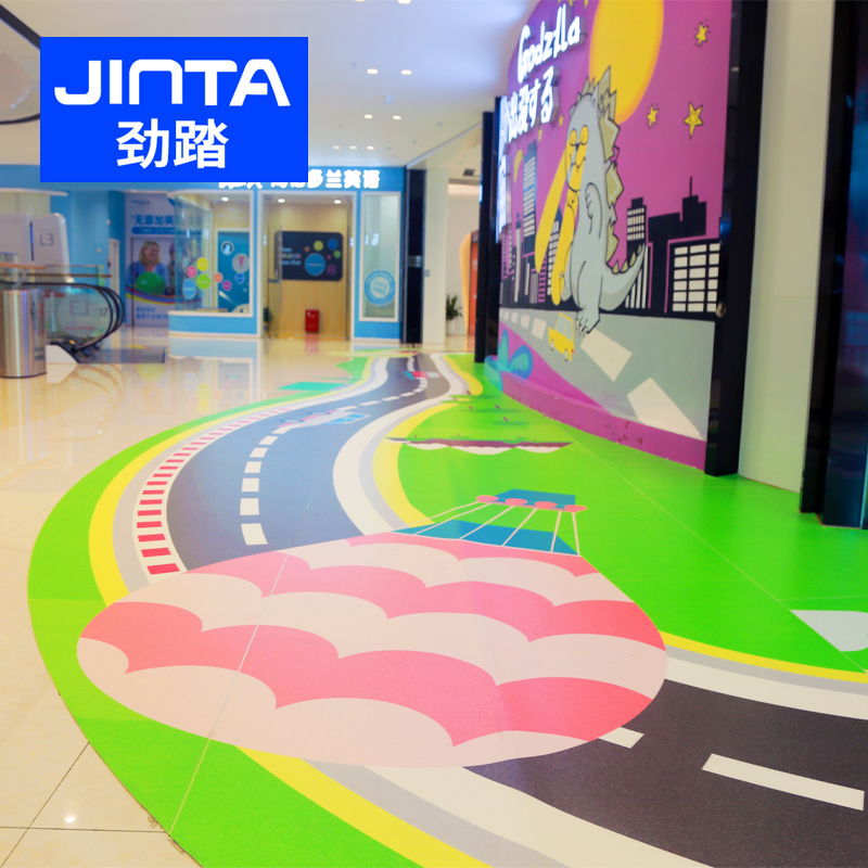 Factory Supply Anti Slip Commercial Grade Flooring Roll Directional Homogeneous Pvc Vinyl Flooring