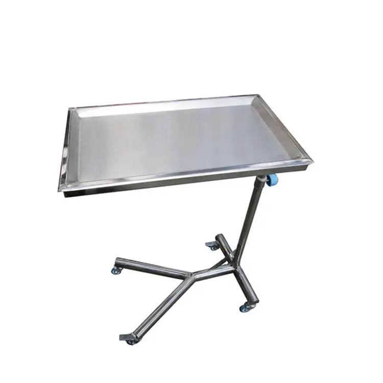 BT-SMT001 Height Adjustable Mobile Mayo Table Instrument Tray Trolley Hospital Medical Stainless Steel mayo stand price