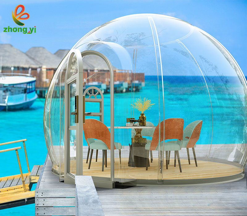 Поликарбонатный прозрачный купол Igloo, надувная палатка-пузырь