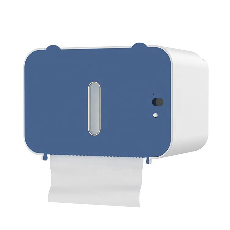 Wall-Mounted Intelligent Induction Automatic Paper Dispenser No Punching Paper Drawer Household Tissue Box Bath Toilet Supplies