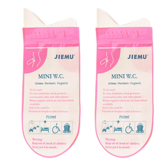 New Outdoors Urine Bags Camping Pee Bags Portable Urinal Emergency Car Urine Vomit Bags Mini Mobile Toilets Disposable