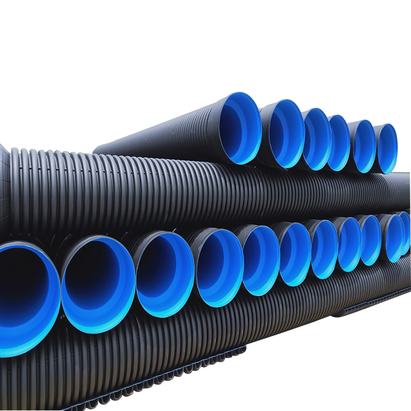 Новые продукты на рынке, DN100mm DN800mm HDPE гофрированная Оросительная труба, гибкая подземная водопроводная труба