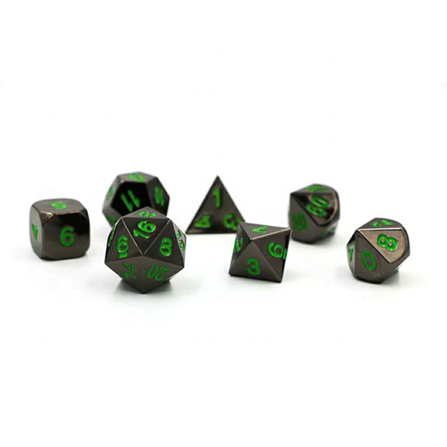 Черные игральные кости для популярных игр