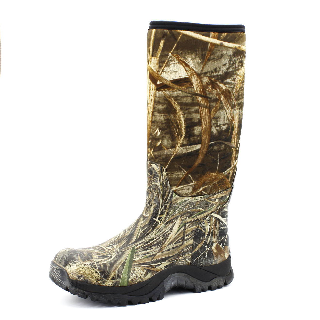Wholesale winter natural waterproof men rubber safety hunting farming rain boots for men