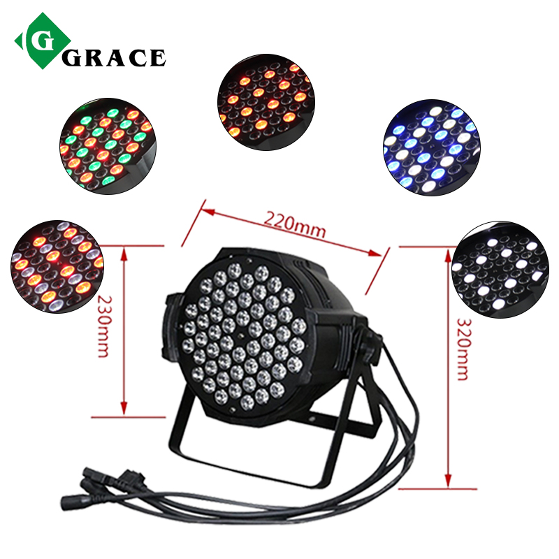 Grace Led сценическое осветительное оборудование Профессиональный 54x3w RGBW Par 64