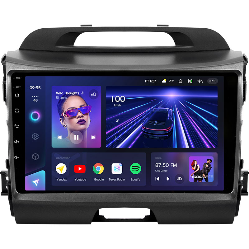 Автомагнитола TEYES CC3, стерео-система под управлением Android, с видеоплеером, GPS Навигатором, без dvd, для Kia Sportage, типоразмер 2 din