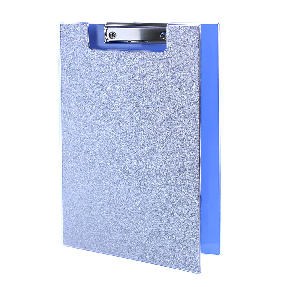 Stationery supplies A4 foldable custom glitter printing clipboard for office