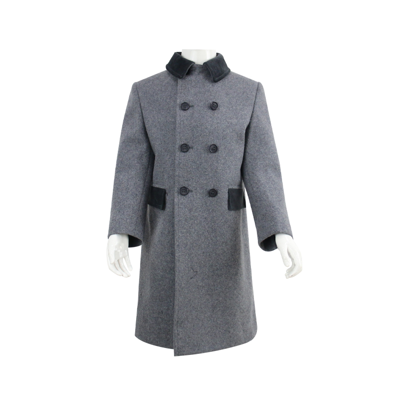 Good Quality Customizable fabric boy winter long coat 70% wool Children's overcoat