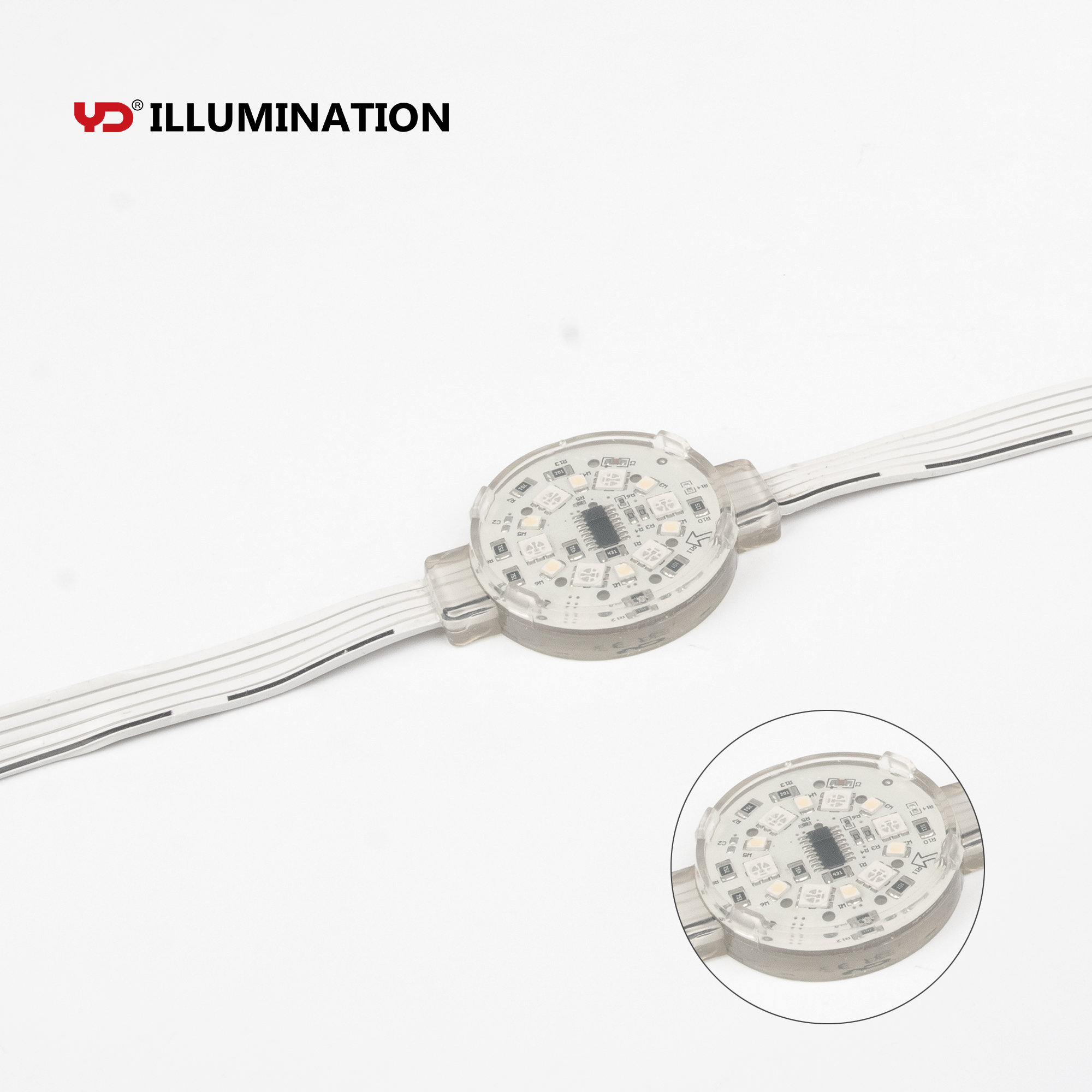 ip68 led module light rgb programmable led pixel light for cable bridge lighting