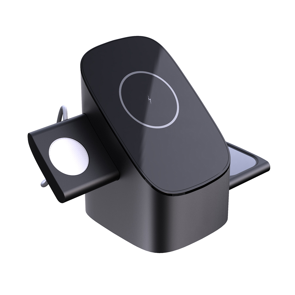 Pop Up 15W 3in1 Wireless Charger Stand Foldable 3 in 1 Magnet Wireless Phone Charging Station