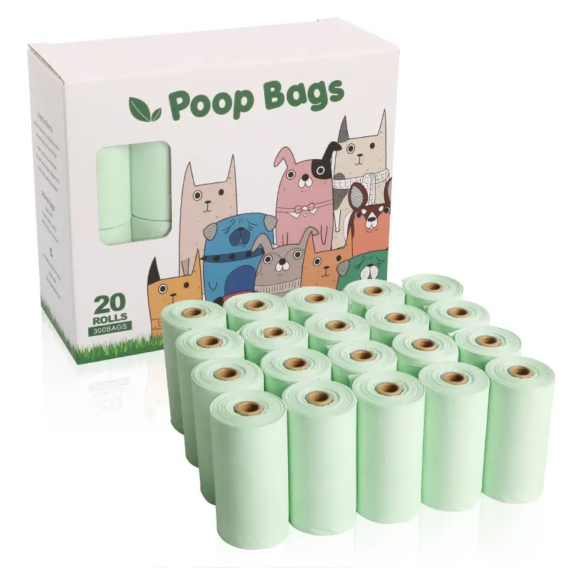 Eco PLA Compostable Disposable Plastic Doggy Degradable Christmas Corn Starch Eco Friendly Biodegradable Dog Poop Bag