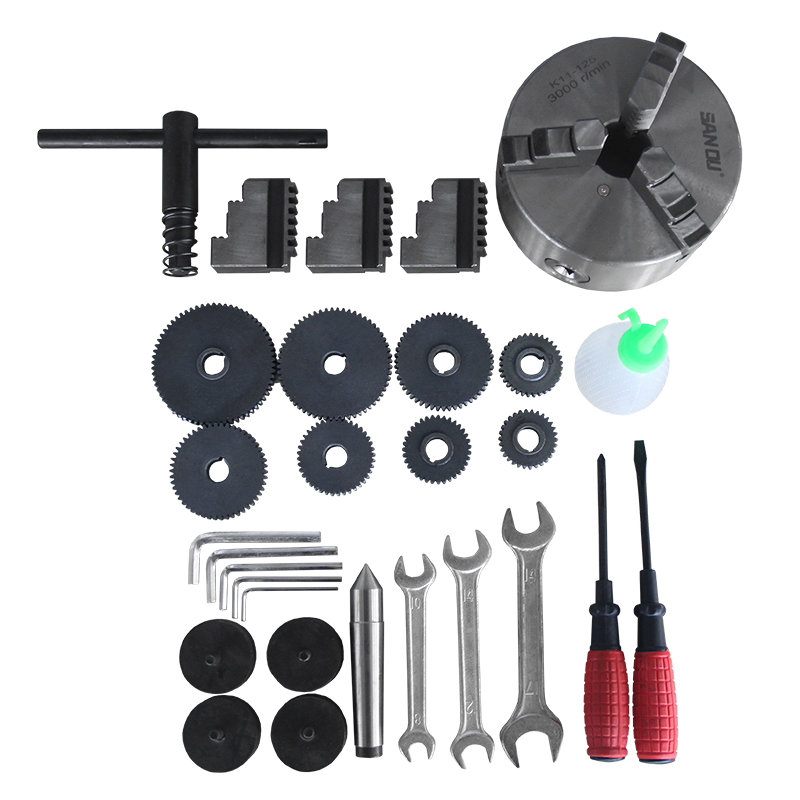 Vanace Chinese metal small metal desktop mini turning machinery high precision live tool cnc lathe