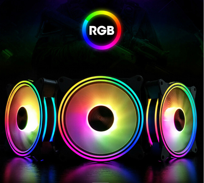 Omputer case fan 120 мм RGB fan cpu кулер охлаждающий вентилятор RGB с контроллером в комплект не входит