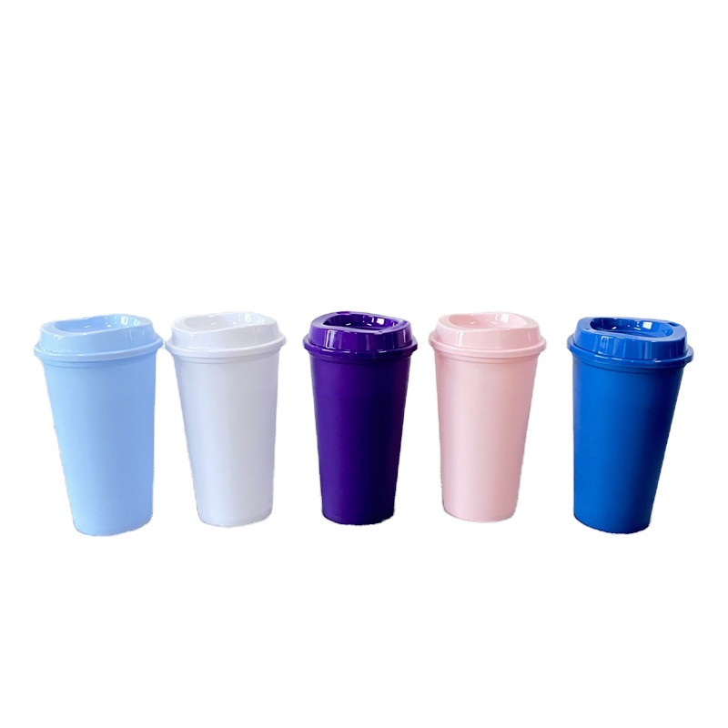Для холодной и горячей воды, многоразовые кофейные чашки 16oz 480 мл многоразовый пластиковый набор из 5 пар для горячих и холодных напитков стакан для питьевой воды