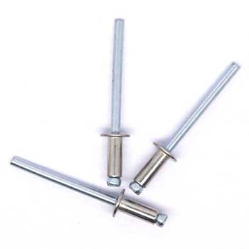 Dome Head Blind Rivets Open Type Steel Aluminum