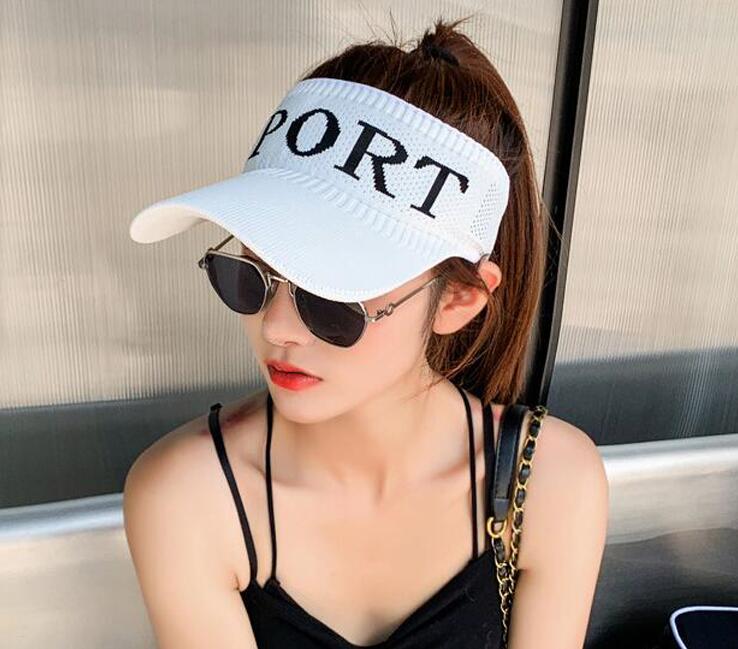 Sports running empty top sunscreen baseball hat ins fashion explosion letter UV protection sun hat
