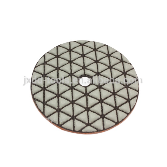 4 Inch Customized Logo Diamond Wet/dry Marble Polishing Pad For Glass Polishing