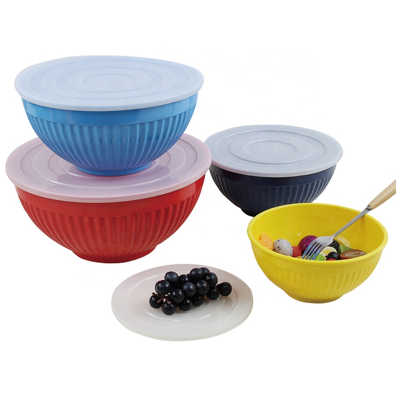 Household Durable Kitchen melamine Serving Mixing Salad Bowl Dinnerware Bowl Mixing Bowls With Airtight Lids