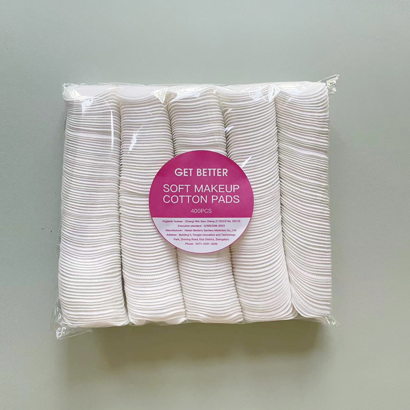 100% biodegradable cotton makeup remover pads cotton pads for face non woven cotton pad in stock