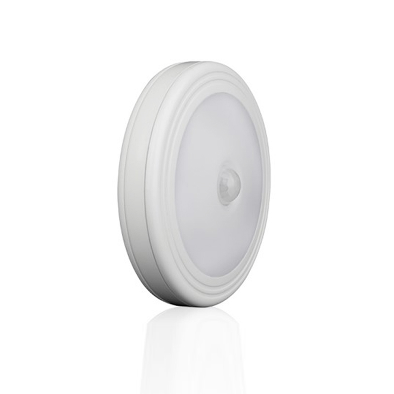 Round Shape SMD LED Automatic Dry Battery Powered Magnetic Night Led Light Sensor For Room