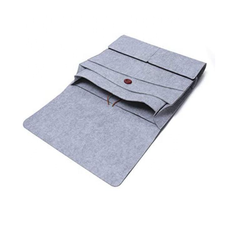 Factory customized high quality felt bedside couch caddy bag suitable for magazines books glasses etc