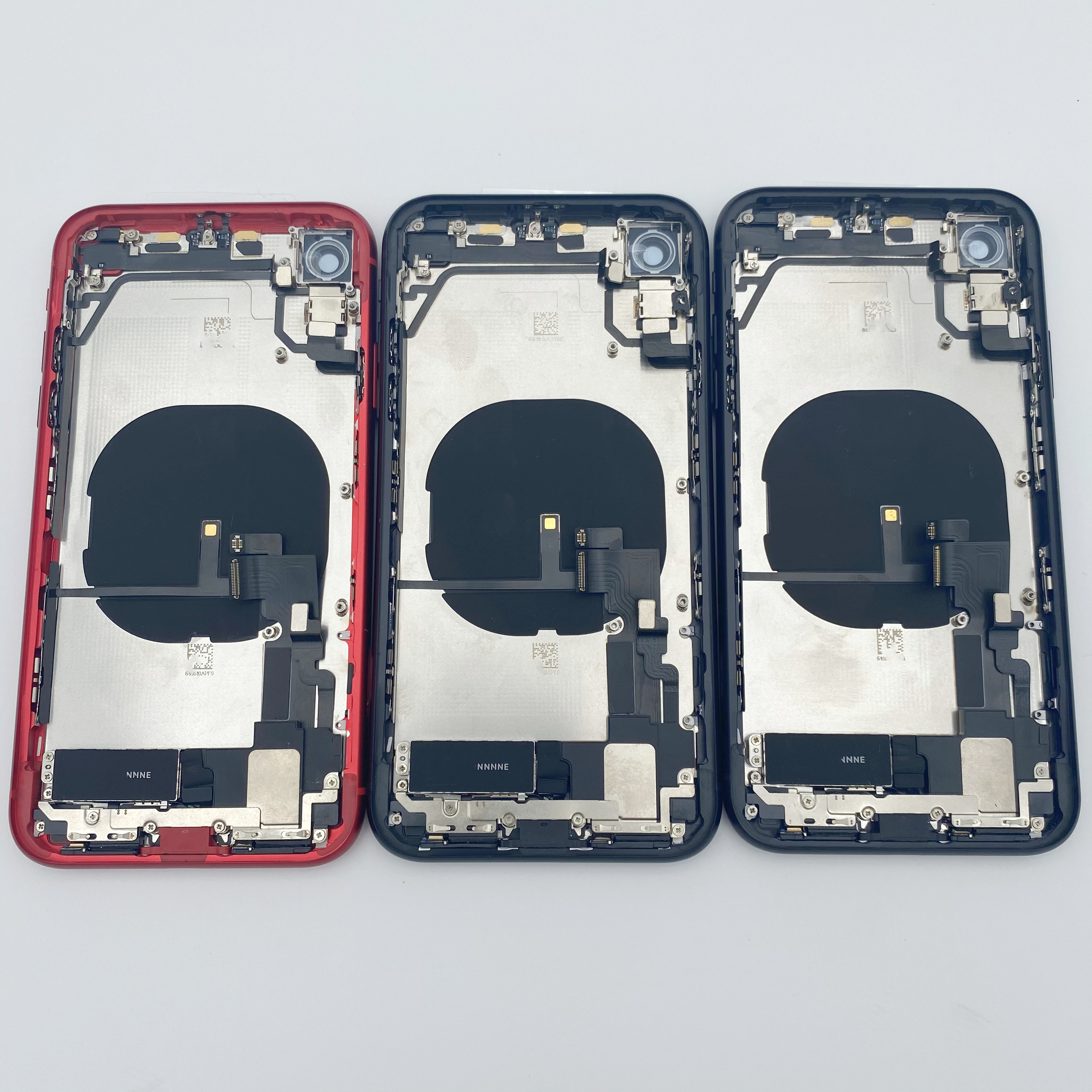 100% оригинальная задняя крышка мобильного телефона для Iphone XR средняя рамка с логотипом гибкие наборы стеклянный сменный корпус