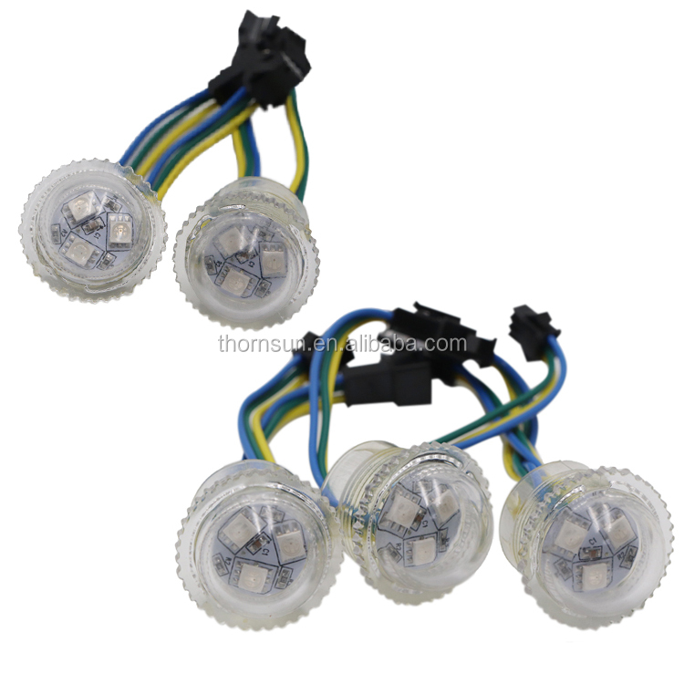 Высококачественный IP67 Водонепроницаемый ws2811 UCS1903IC DC12V 5050 SMD 26 мм пиксельный светодиод