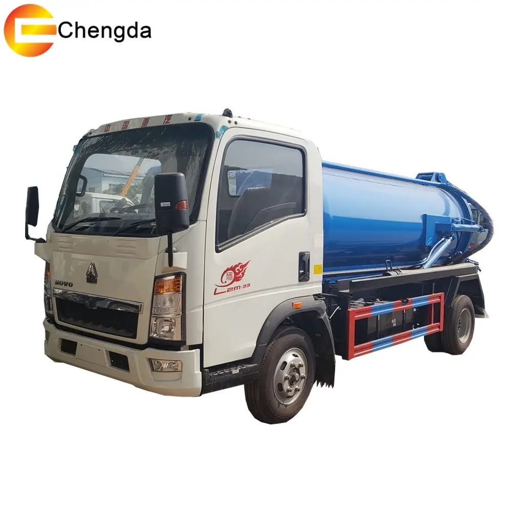 Howo Cleaning Vacuum Suction Sewage Truck 4x2