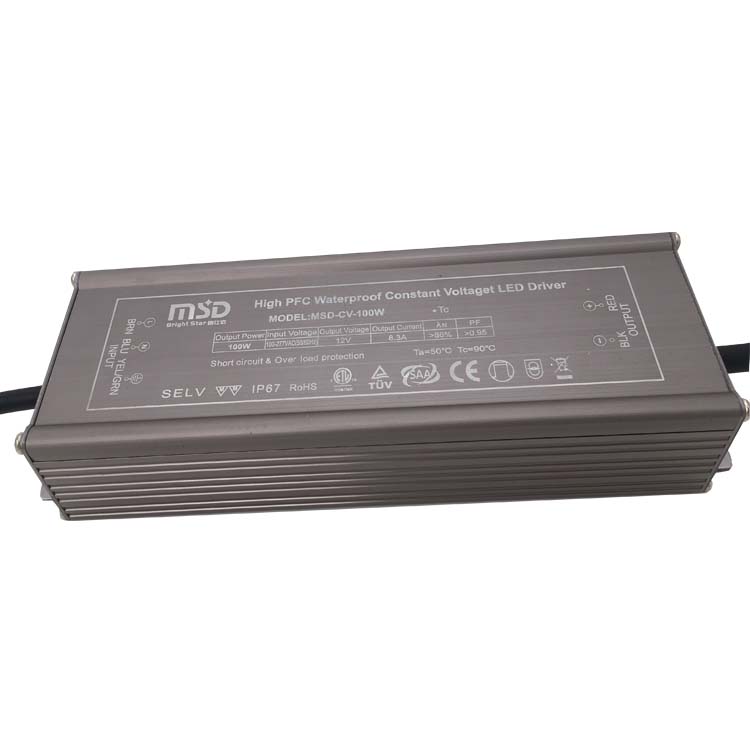 100W 12V 24v 36V 48Vdc светодиодный драйвер импульсный источник питания светодиодного табло TUV SAA CE сертификат постоянное напряжение из водонепроницаемого материала