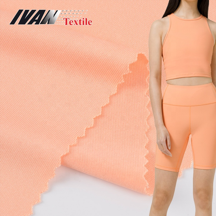 Custom color yoga wear fabric polyster spandex 94 polyester 6 spandex fabric for sportswear
