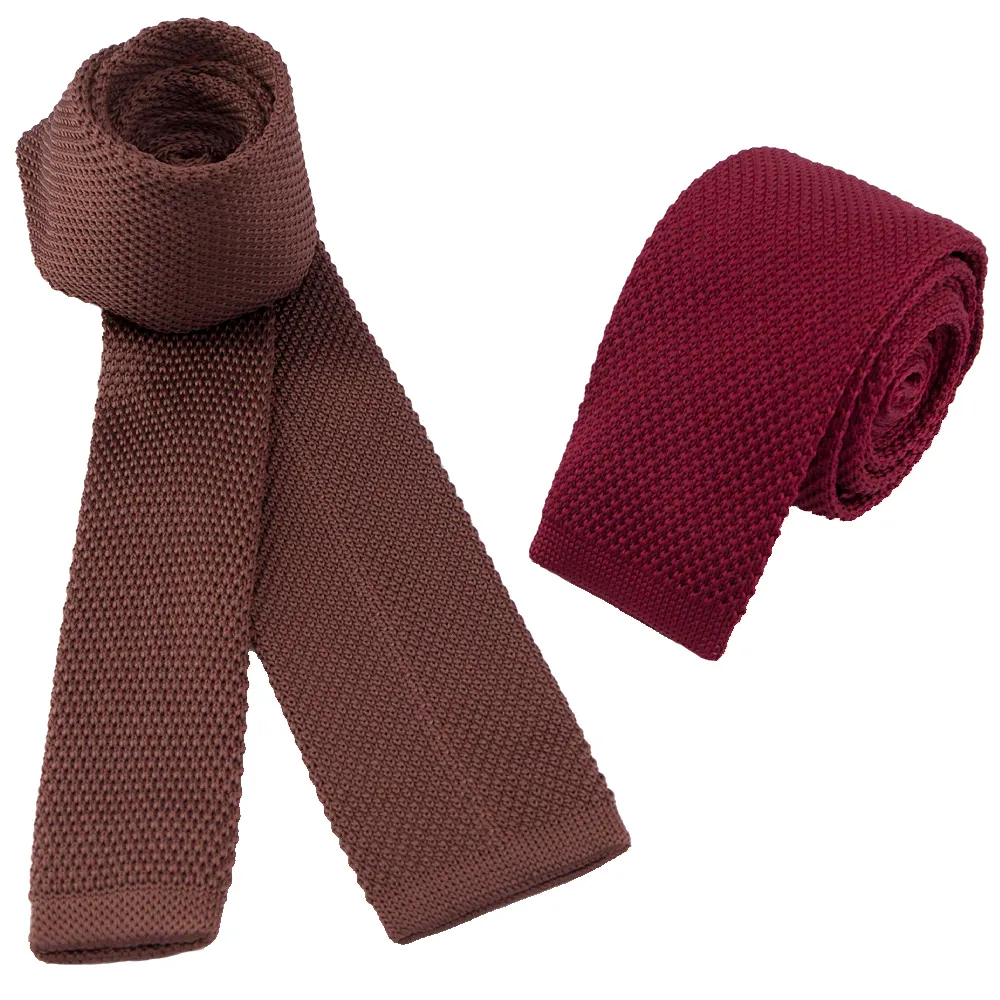 Manxiang Customize Handmade Elegant Slim Skinny Mens Knitted Tie