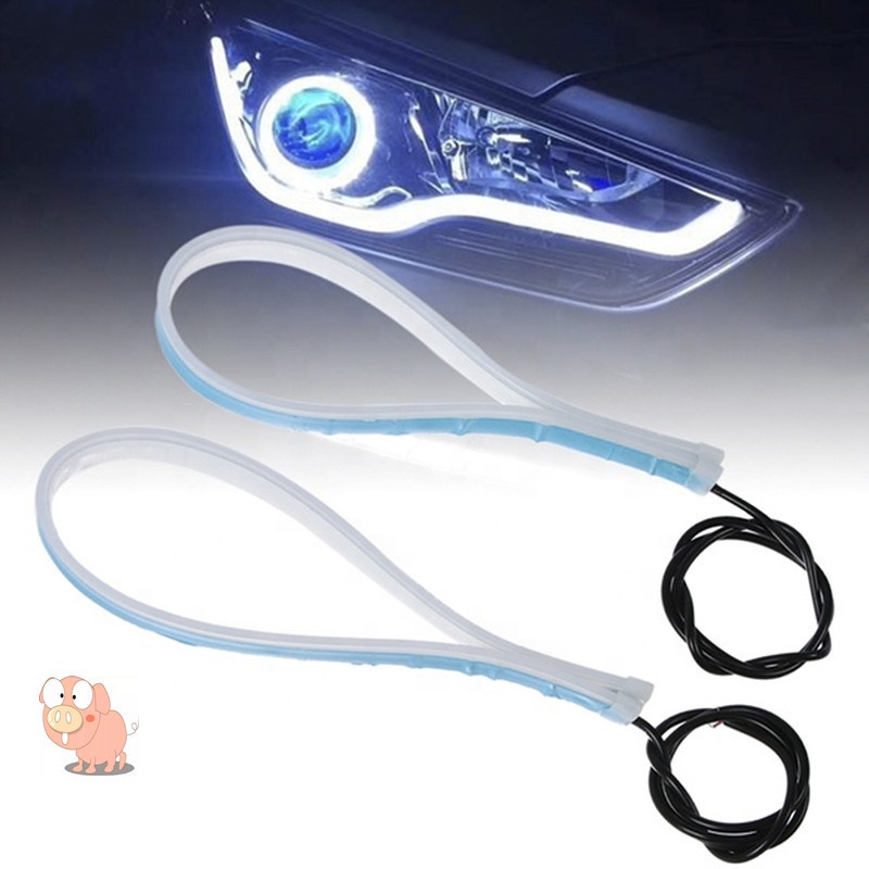 Universal 45cm 60cm DRL Light 12V light strip streamer flexible LED daytime running light flexible LED turn signal
