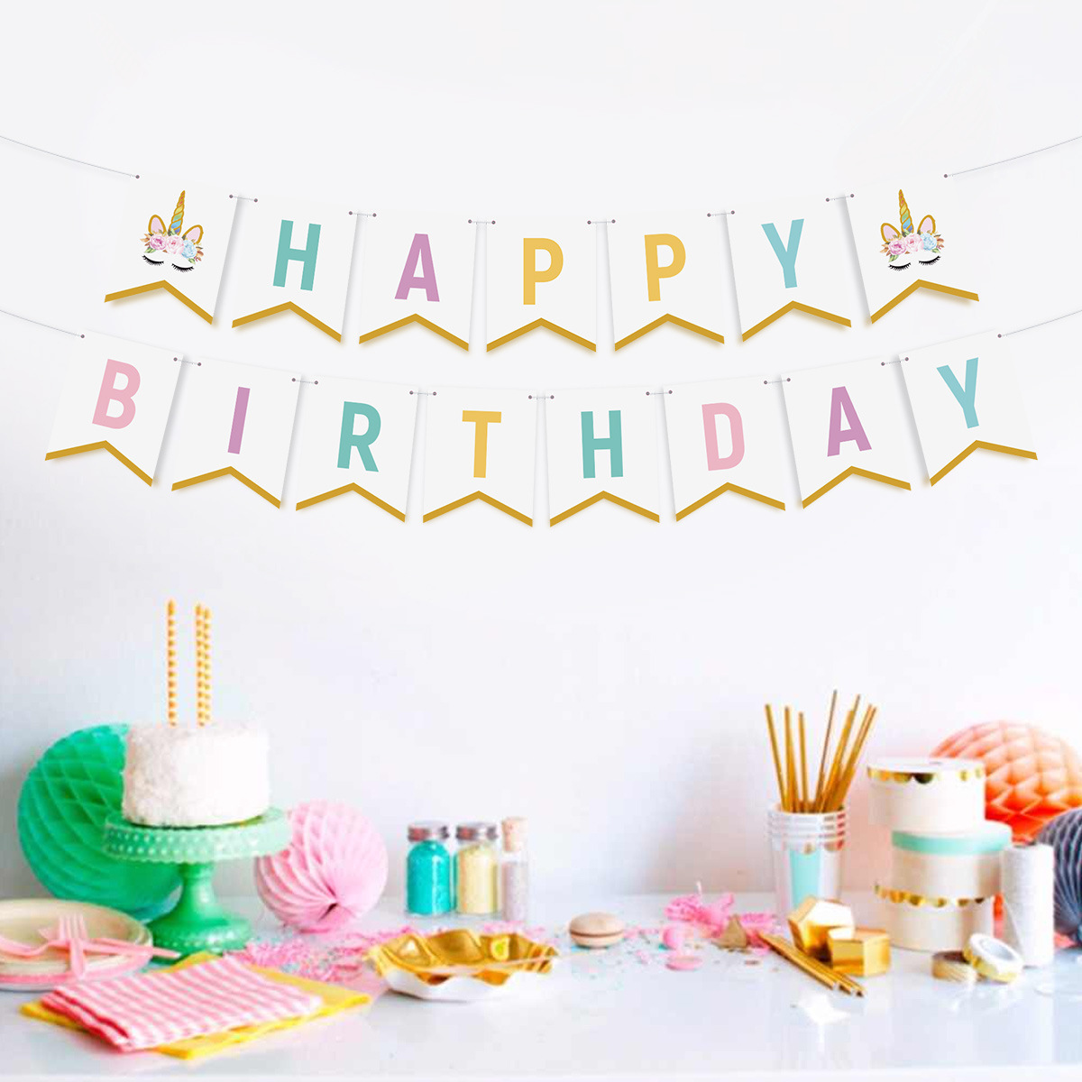 Paper Happy Birthday Dinosaur Felt Pennant Wholesale Bunting Banner For Dinosaur Birthday Party