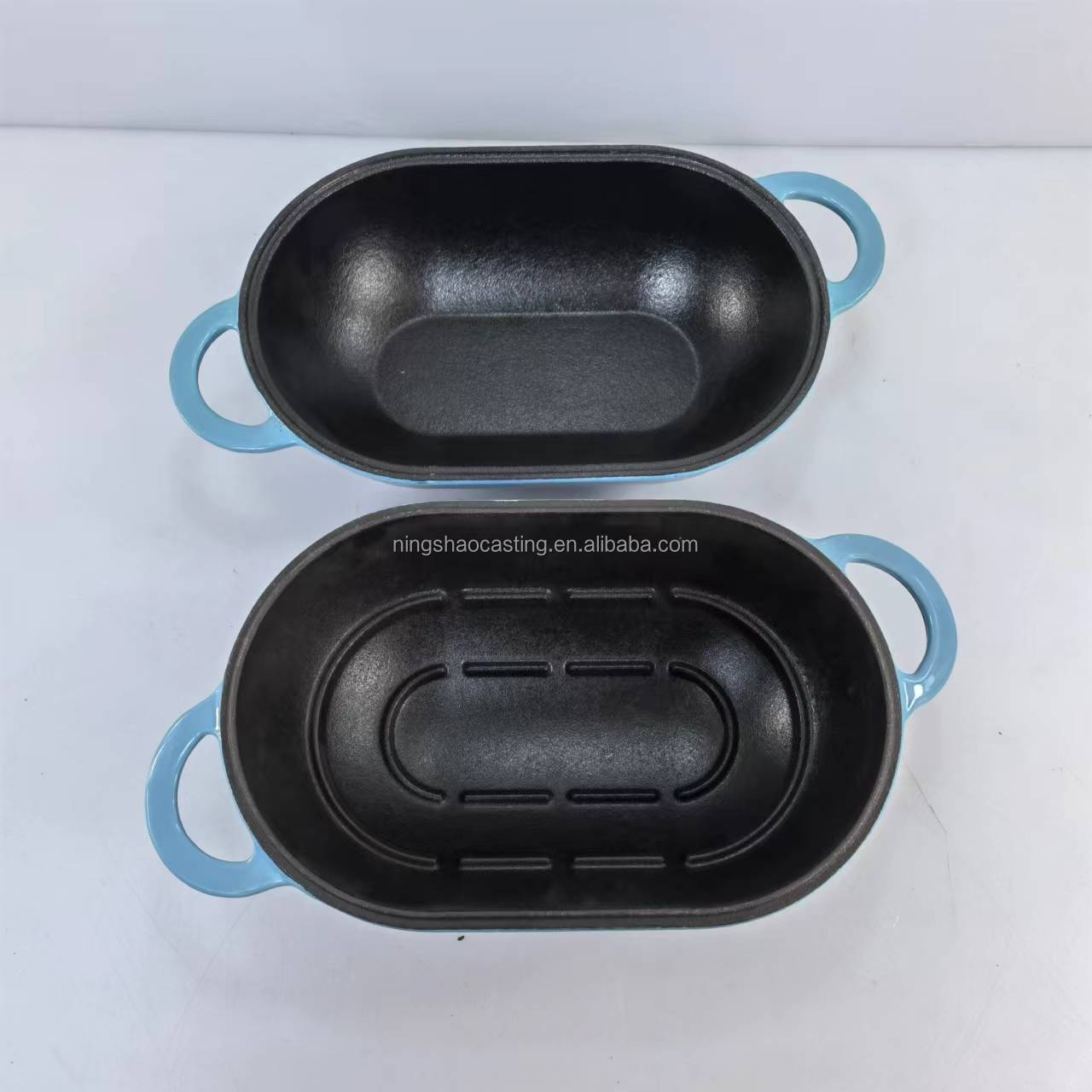 cast iron enamel bread loaf pans