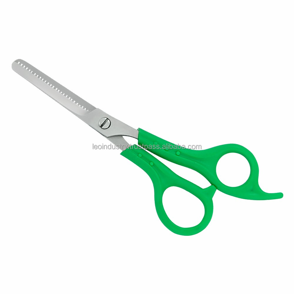 Green Plastic Handle General Purpose thinning Scissors And Shears