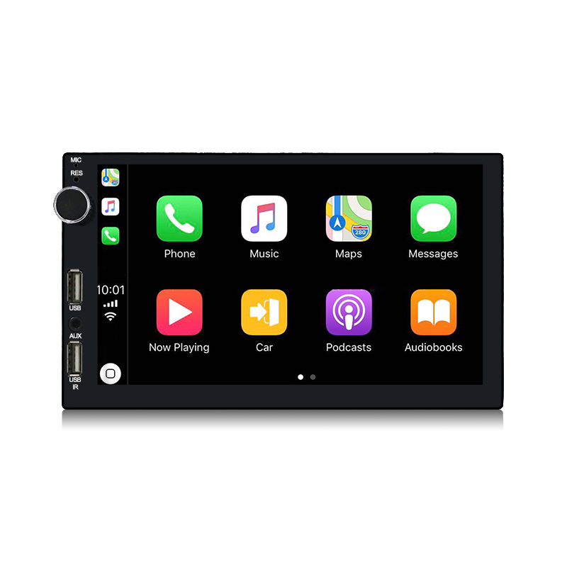 Универсальный двойной din 7 дюймов carplay коробка android автомобильный стерео Китай Авто Радио соединение usb HD сенсорный экран DVD плеер gps навигатор для автомобиля